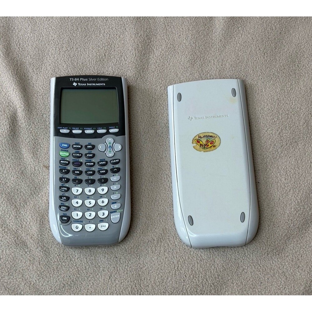 Texas Instruments TI-84 Plus + Silver Edition Calculator Works